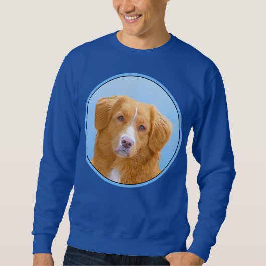 Nova Scotia Duck Tolling Retriever Dog Painting Sweatshirt (Vorderseite)