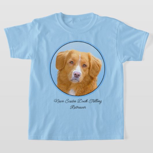 Nova Scotia Duck Tolling Retriever Dog Painting T-Shirt (Ablage )