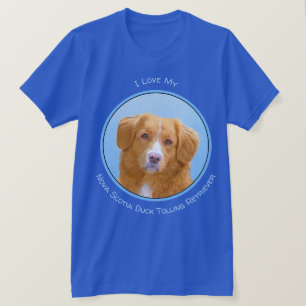 Nova Scotia Duck Tolling Retriever Dog Painting T-Shirt