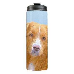 Nova Scotia Duck Tolling Retriever Dog Painting Thermosbecher