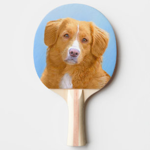 Nova Scotia Duck Tolling Retriever Dog Painting Tischtennis Schläger
