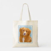 Nova Scotia Duck Tolling Retriever Dog Painting Tragetasche (Rückseite)