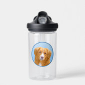 Nova Scotia Duck Tolling Retriever Dog Painting Trinkflasche (Vorne)