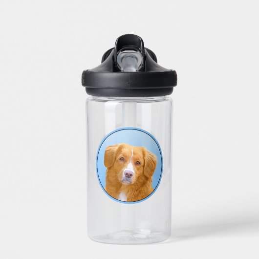 Nova Scotia Duck Tolling Retriever Dog Painting Trinkflasche (Vorne)