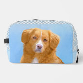 Nova Scotia Duck Tolling Retriever Dog Painting Waschbeutel (Vorderseite)