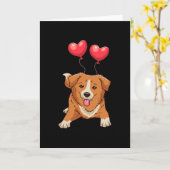 Nova Scotia Duck Tolling Retriever Dose Karte (Gelbe Blume)