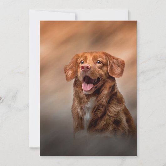 Nova Scotia Duck Tolling Retriever Einladung (Vorderseite)