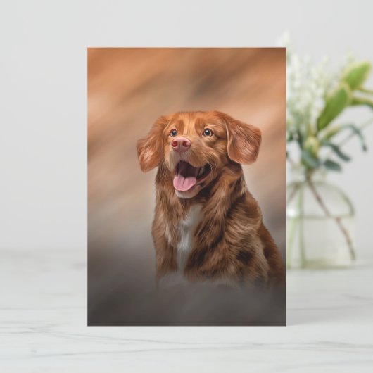Nova Scotia Duck Tolling Retriever Einladung (Stehend Vorderseite)