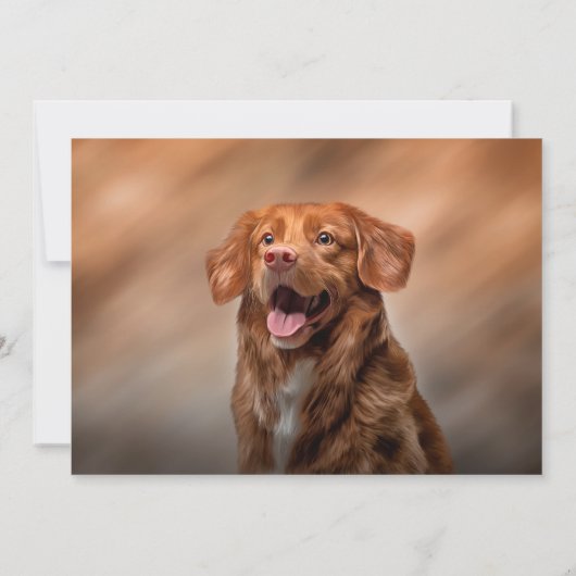 Nova Scotia Duck Tolling Retriever Einladung (Rückseite)