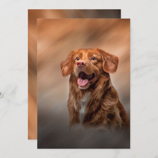 Nova Scotia Duck Tolling Retriever Einladung (Vorne/Hinten)