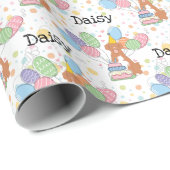 Nova Scotia Duck Tolling Retriever Geburtstag Geschenkpapier (Rolleneckpunkt)