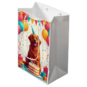 Nova Scotia Duck Tolling Retriever Geburtstag Mittlere Geschenktüte