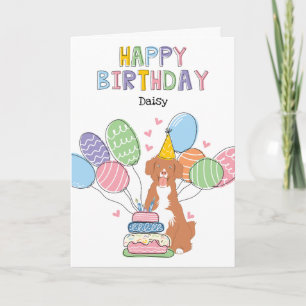 Nova Scotia Duck Tolling Retriever Geburtstagskart Karte