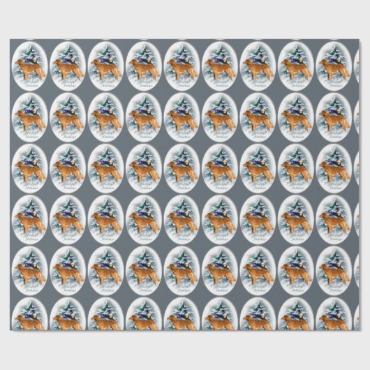 Nova Scotia Duck Tolling Retriever Geschenkpapier (Flach)