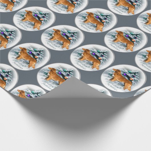 Nova Scotia Duck Tolling Retriever Geschenkpapier (Ecke)