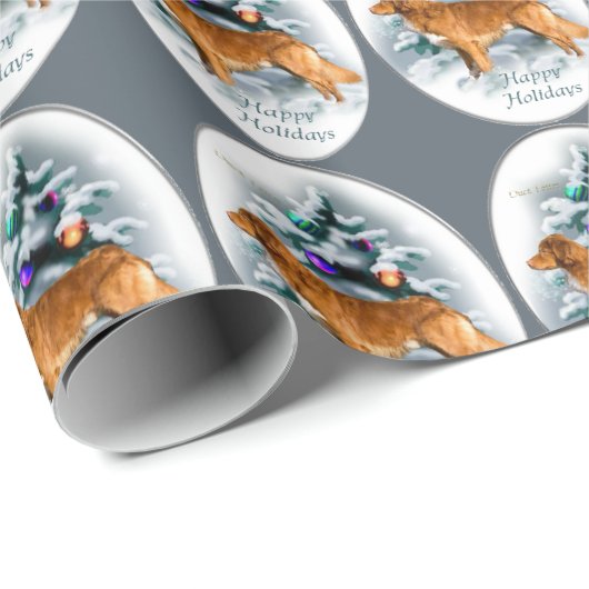 Nova Scotia Duck Tolling Retriever Geschenkpapier (Rolleneckpunkt)