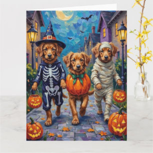 Nova Scotia Duck Tolling Retriever Halloween Karte