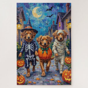 Nova Scotia Duck Tolling Retriever Halloween Puzzle