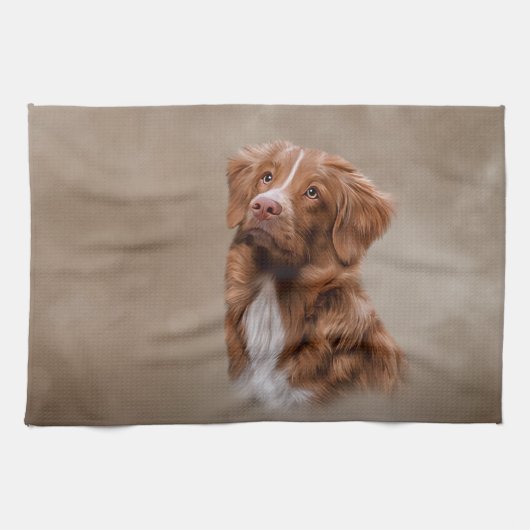 Nova Scotia Duck Tolling Retriever Hund Geschirrtuch (Horizontal)