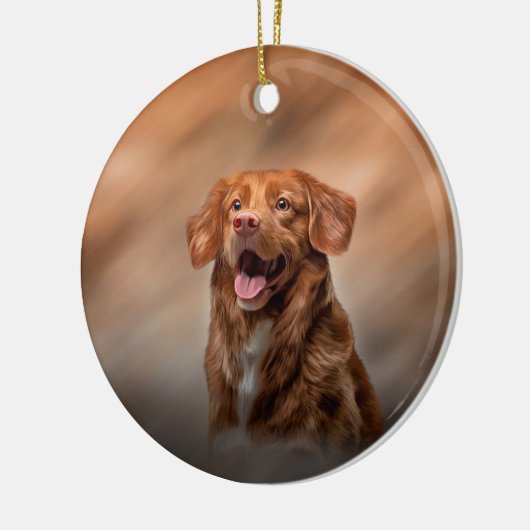 Nova Scotia Duck Tolling Retriever Keramik Ornament (Links)