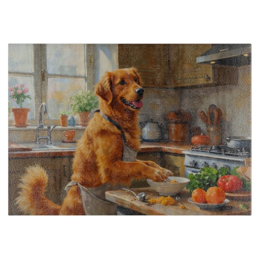 Nova Scotia Duck Tolling Retriever Kochen Schneidebrett (Vorderseite)
