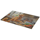 Nova Scotia Duck Tolling Retriever Kochen Schneidebrett (Ecke)
