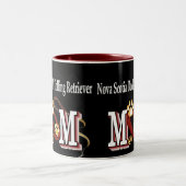 Nova Scotia Duck Tolling Retriever MAMA Geschenke Zweifarbige Tasse (Mittel)