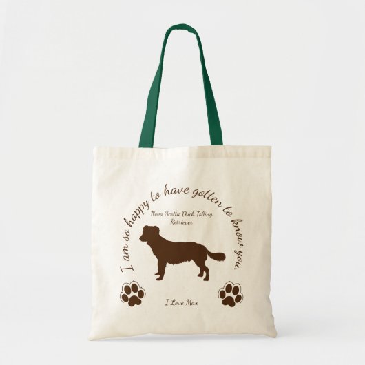 Nova Scotia Duck Tolling Retriever Original Sack ト Tragetasche (Vorne)