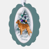 Nova Scotia Duck Tolling Retriever Ornament Karte (Links)
