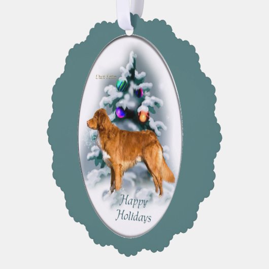 Nova Scotia Duck Tolling Retriever Ornament Karte (Links)