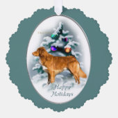 Nova Scotia Duck Tolling Retriever Ornament Karte (Vorderseite)