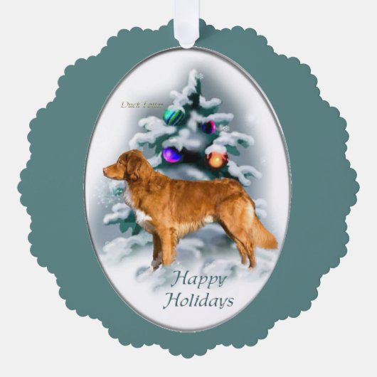 Nova Scotia Duck Tolling Retriever Ornament Karte (Vorderseite)