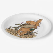 Nova Scotia Duck Tolling Retriever Pappteller (Schrägansicht)