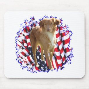 Nova Scotia Duck Tolling Retriever Patriot Mousepad