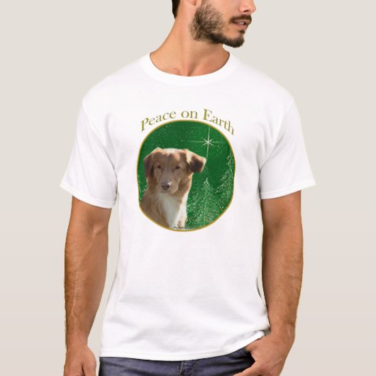 Nova Scotia Duck Tolling Retriever Peace T-Shirt (Vorderseite)