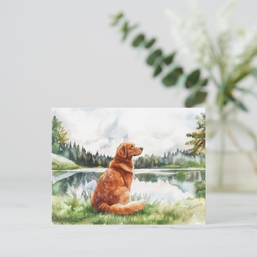 Nova Scotia Duck Tolling Retriever - Postcard Postkarte (Stehend Vorderseite)