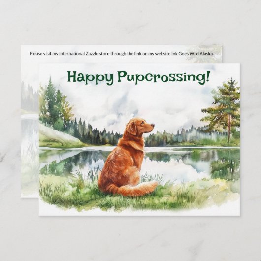 Nova Scotia Duck Tolling Retriever Postcross Postkarte (Vorne/Hinten)