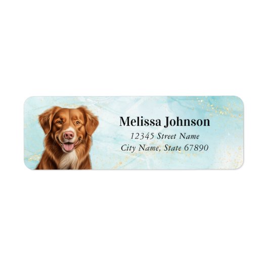 Nova Scotia Duck Tolling Retriever Return Labels (Vorne)