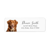 Nova Scotia Duck Tolling Retriever Return Labels (Vorne)