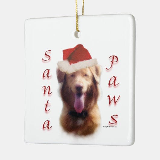 Nova Scotia Duck Tolling Retriever Santa Paws Keramikornament (Links)