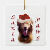 Nova Scotia Duck Tolling Retriever Santa Paws Keramikornament (Rückseite)