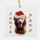 Nova Scotia Duck Tolling Retriever Santa Paws Keramikornament (Vorderseite)