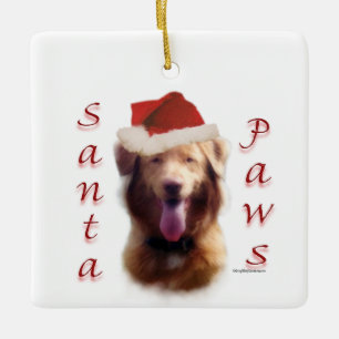 Nova Scotia Duck Tolling Retriever Santa Paws Keramikornament