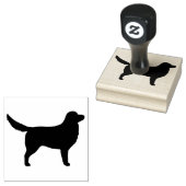 Nova Scotia Duck Tolling Retriever Silhouette Gummistempel (Stempel)