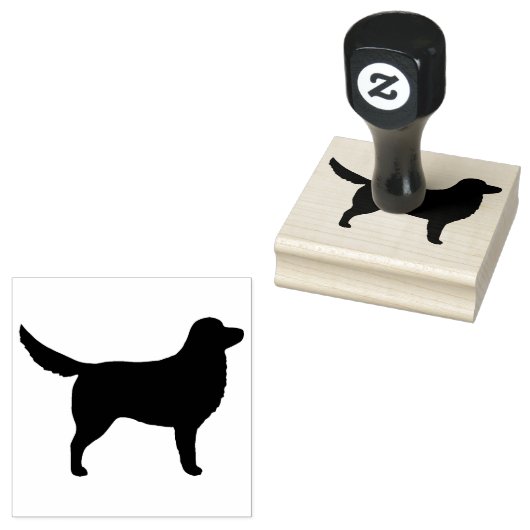 Nova Scotia Duck Tolling Retriever Silhouette Gummistempel (Stempel)
