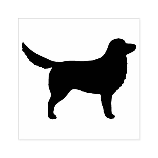 Nova Scotia Duck Tolling Retriever Silhouette Gummistempel (Prägung)