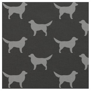 Nova Scotia Duck Tolling Retriever Silhouetten Stoff