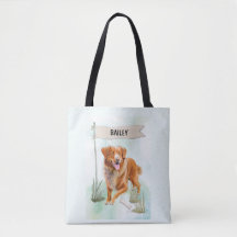 Nova Scotia Duck Tolling Retriever Wasserfarben-Hu