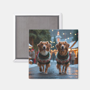 Nova Scotia Duck Tolling Retriever Weihnachten Sch Magnet