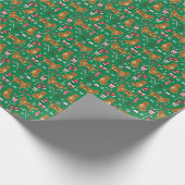 Nova Scotia Duck Tolling Retriever Weihnachtsbrill Geschenkpapier (Ecke)